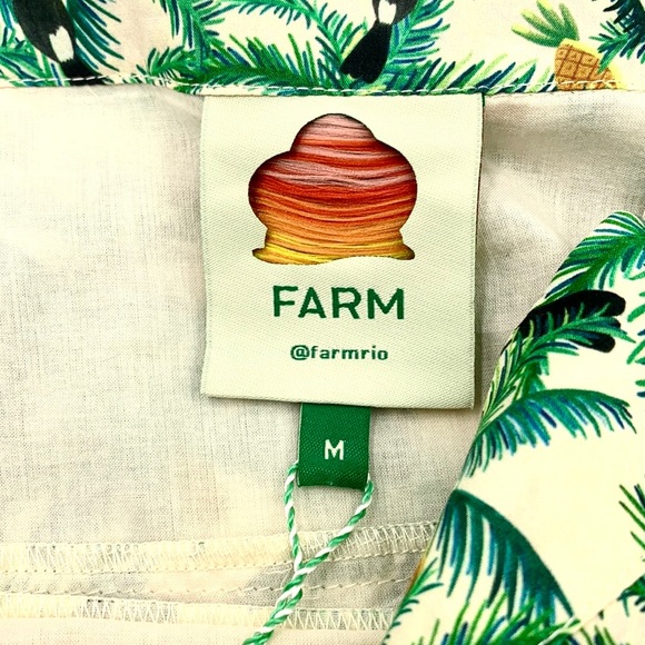 Farm Rio Mini Toucans Layered Mini Skirt Size Medium - Picture 7 of 14